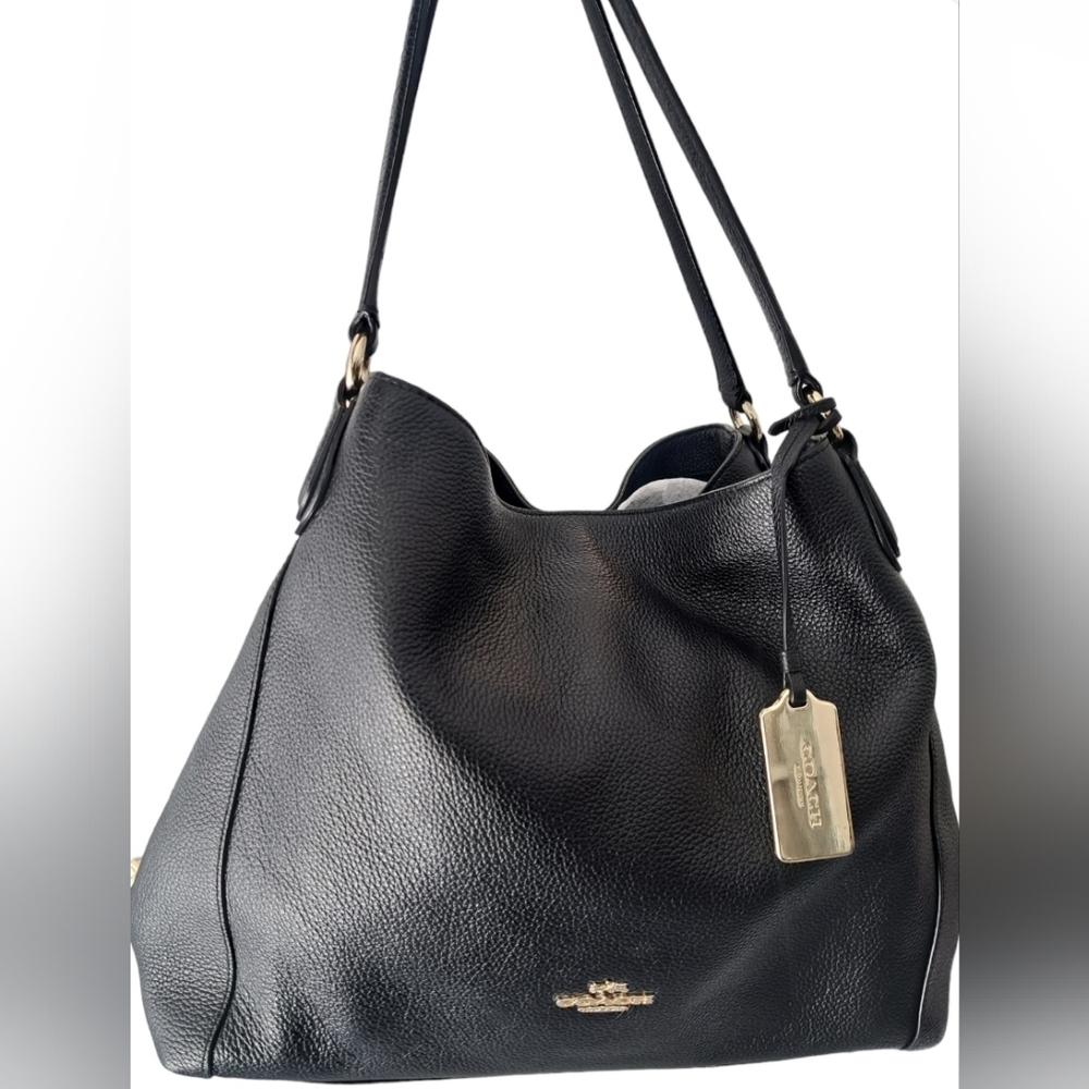 Coach Black Satchel 3compartment